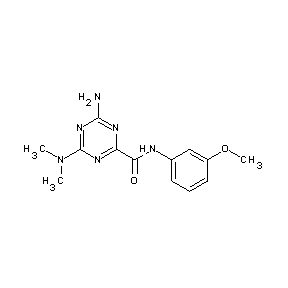 ST055899 [4-amino-6-(dimethylamino)(1,3,5-triazin-2-yl)]-N-(3-methoxyphenyl)carboxamide