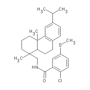 ST055924 N-{[1,4a-dimethyl-6-(methylethyl)(1,2,3,4,9,10,10a,4a-octahydrophenanthryl)]me thyl}(2-chloro-5-methylthiophenyl)carboxamide