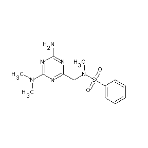 ST055926 {[4-amino-6-(dimethylamino)(1,3,5-triazin-2-yl)]methyl}methyl(phenylsulfonyl)a mine