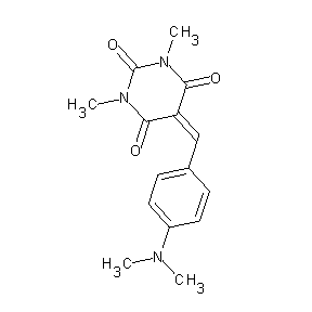 ST055951 5-{[4-(dimethylamino)phenyl]methylene}-1,3-dimethyl-1,3-dihydropyrimidine-2,4, 6-trione