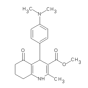 ST056067 methyl 4-[4-(dimethylamino)phenyl]-2-methyl-5-oxo-1,4,6,7,8-pentahydroquinolin e-3-carboxylate