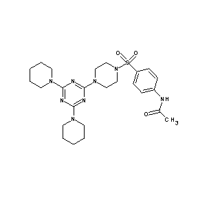 ST056100 N-(4-{[4-(4,6-dipiperidyl-1,3,5-triazin-2-yl)piperazinyl]sulfonyl}phenyl)aceta mide