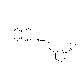 ST056119 2-[2-(3-methoxyphenoxy)ethylthio]hydroquinazolin-4-one