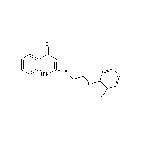 ST056120 2-[2-(2-fluorophenoxy)ethylthio]hydroquinazolin-4-one