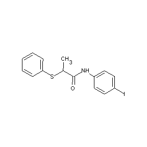 ST056131 N-(4-iodophenyl)-2-phenylthiopropanamide