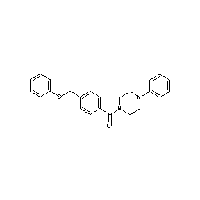 ST056135 4-phenylpiperazinyl 4-(phenylthiomethyl)phenyl ketone