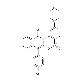 ST056146 4-(4-chlorophenyl)-2-(5-morpholin-4-yl-2-nitrophenyl)-2-hydrophthalazin-1-one