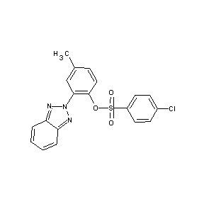 ST056158 2-(2-hydrobenzotriazol-2-yl)-4-methylphenyl 4-chlorobenzenesulfonate