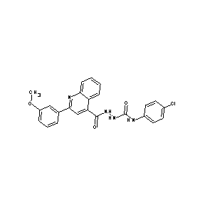 ST056161 N-{[N-(4-chlorophenyl)carbamoyl]amino}[2-(3-methoxyphenyl)(4-quinolyl)]carboxa mide