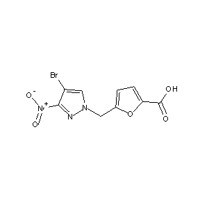 ST056163 5-[(4-bromo-3-nitropyrazolyl)methyl]furan-2-carboxylic acid