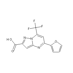 ST056164 5-(2-furyl)-7-(trifluoromethyl)-8-hydropyrazolo[1,5-a]pyrimidine-2-carboxylic acid