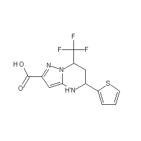 ST056169 5-(2-thienyl)-7-(trifluoromethyl)-4H,5H,6H,7H-pyrazolo[1,5-a]1,3-diazaperhydro ine-2-carboxylic acid