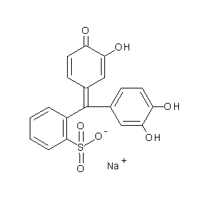 ST056185 2-[(3,4-dihydroxyphenyl)(3-hydroxy-4-oxocyclohexa-2,5-dienylidene)methyl]benze nesulfonic acid, sodium salt