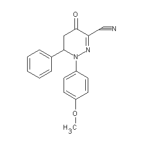 ST056199 1-(4-methoxyphenyl)-4-oxo-6-phenyl-1,5,6-trihydropyridazine-3-carbonitrile