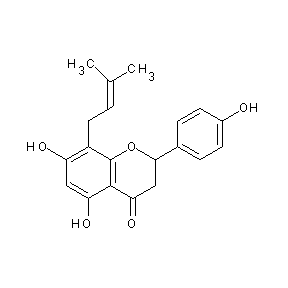 ST056204 5,7-dihydroxy-2-(4-hydroxyphenyl)-8-(3-methylbut-2-enyl)chroman-4-one