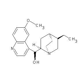 ST056291 (1S)((4S,2R,5R)-5-ethylquinuclidin-2-yl)(6-methoxy(4-quinolyl))methan-1-ol