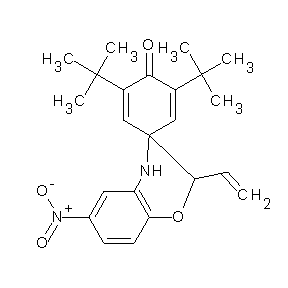 ST056596 12,16-bis(tert-butyl)-6-nitro-2-vinylspiro[2H,4H-benzo[e]1,4-oxazine-3,4'-cycl ohexane]a-12,15-dien-11-one