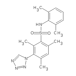ST056712 (2,6-dimethylphenyl)[(2,4,6-trimethyl-3-(1,2,3,4-tetraazolyl)phenyl)sulfonyl]a mine