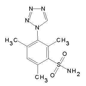 ST056732 2,4,6-trimethyl-3-(1,2,3,4-tetraazolyl)benzenesulfonamide