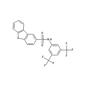 ST056777 [3,5-bis(trifluoromethyl)phenyl](dibenzo[b,d]furan-2-ylsulfonyl)amine