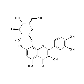 ST057186 Gossypin, 3,5,7,8,3',4'-hexahydroxyflavone-8-glucoside