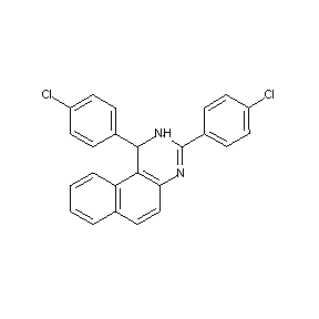 ST057272 1,3-bis(4-chlorophenyl)-1,2-dihydrobenzo[f]quinazoline