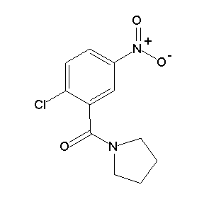 ST057428 2-chloro-5-nitrophenyl pyrrolidinyl ketone