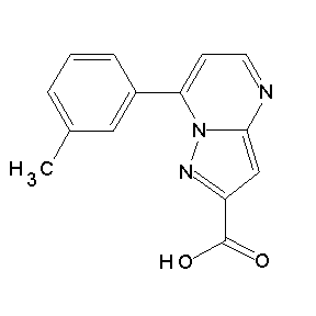 ST058335 7-(3-methylphenyl)-8-hydropyrazolo[1,5-a]pyrimidine-2-carboxylic acid