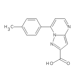 ST058336 7-(4-methylphenyl)-8-hydropyrazolo[1,5-a]pyrimidine-2-carboxylic acid
