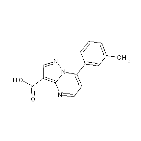 ST058343 7-(3-methylphenyl)-8-hydropyrazolo[1,5-a]pyrimidine-3-carboxylic acid