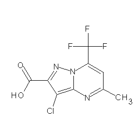 ST058345 3-chloro-5-methyl-7-(trifluoromethyl)-8-hydropyrazolo[1,5-a]pyrimidine-2-carbo xylic acid
