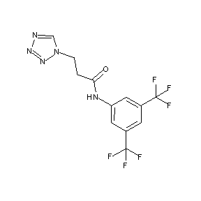 ST058369 N-[3,5-bis(trifluoromethyl)phenyl]-3-(1,2,3,4-tetraazolyl)propanamide