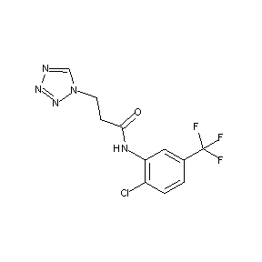 ST058371 N-[2-chloro-5-(trifluoromethyl)phenyl]-3-(1,2,3,4-tetraazolyl)propanamide