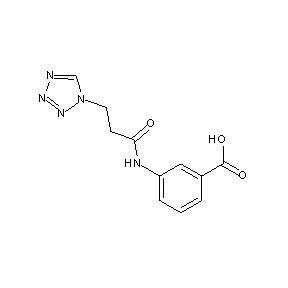 ST058379 3-(3-(1,2,3,4-tetraazolyl)propanoylamino)benzoic acid