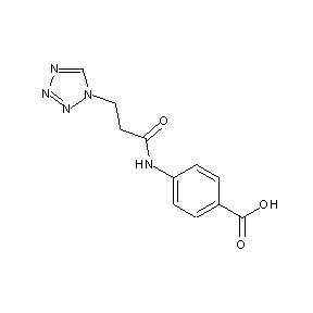ST058380 4-(3-(1,2,3,4-tetraazolyl)propanoylamino)benzoic acid