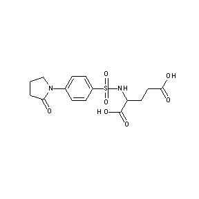 ST058922 2-({[4-(2-oxopyrrolidinyl)phenyl]sulfonyl}amino)pentanedioic acid