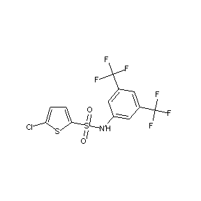 ST058924 [3,5-bis(trifluoromethyl)phenyl][(5-chloro(2-thienyl))sulfonyl]amine