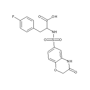 ST058982 3-(4-fluorophenyl)-2-{[(3-oxo(2H,4H-benzo[3,4-e]1,4-oxazaperhydroin-6-yl))sulf onyl]amino}propanoic acid