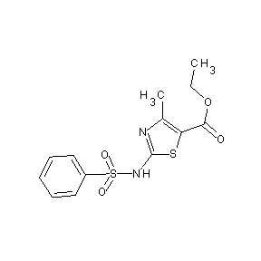 ST059204 ethyl 4-methyl-2-[(phenylsulfonyl)amino]-1,3-thiazole-5-carboxylate
