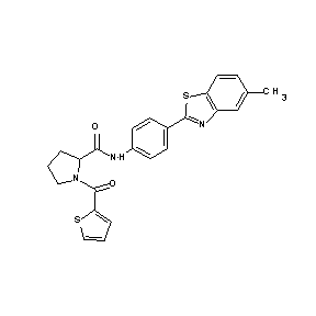 ST059396 N-[4-(5-methylbenzothiazol-2-yl)phenyl][1-(2-thienylcarbonyl)pyrrolidin-2-yl]c arboxamide