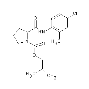 ST059398 2-methylpropyl 2-[N-(4-chloro-2-methylphenyl)carbamoyl]pyrrolidinecarboxylate