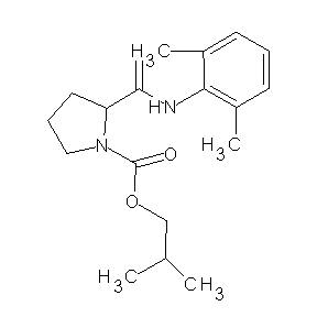 ST059402 2-methylpropyl 2-[N-(2,6-dimethylphenyl)carbamoyl]pyrrolidinecarboxylate