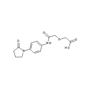 ST059757 2-({N-[4-(2-oxopyrrolidinyl)phenyl]carbamoyl}methoxy)acetic acid