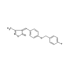 ST059850 4-({4-[(4-fluorophenyl)methoxy]phenyl}methylene)-3-methylisoxazol-5-one