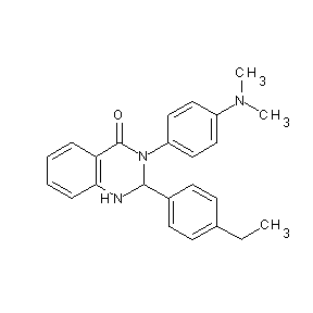 ST059861 3-[4-(dimethylamino)phenyl]-2-(4-ethylphenyl)-1,2,3-trihydroquinazolin-4-one