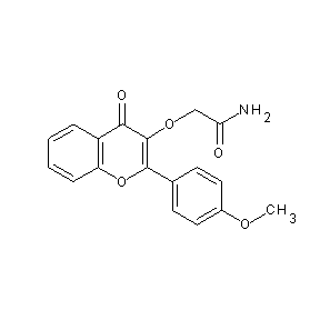 ST064358 2-[2-(4-methoxyphenyl)-4-oxochromen-3-yloxy]acetamide