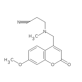 ST070080 3-{[(7-methoxy-2-oxochromen-4-yl)methyl]methylamino}propanenitrile