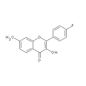 ST070866 2-(4-fluorophenyl)-3-hydroxy-7-methylchromen-4-one