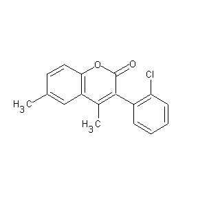 ST072182 3(2'-Chlorophenyl)-4,6-dimethylcoumarin, 