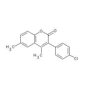 ST072183 3(4'-Chlorophenyl)-4,6-dimethylcoumarin, 